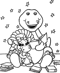 Barney the dinosaur, bj, baby bop and more barney coloring pictures and sheets to color. Awesome Barney Reads To Baby Bop Coloring Page Cartoon Coloring Pages Princess Coloring Pages Printable Coloring Pages