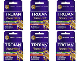 Amazon.com : Trojan Pleasure Pack Lubricated Premium Latex Condom - 3 Ea, 6  Pack : Womens Health Medications And Treatments : Health & Household