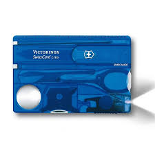 The top heading shows the version number, commit number, and revision number of swiss. Victorinox Swisscard Lite Saphir