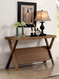 Cm4177s Caitlin Light Oak Finish Wood Sofa Console Entry Table Furniture Of America Oak Console Table Furniture