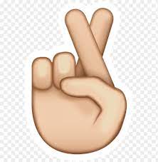 This emoji has 5 color variations, crossed fingers: Share Your Positivity With The Fingers Crossed Emoji Fingers Crossed Emoji Transparent Png Image With Transparent Background Toppng