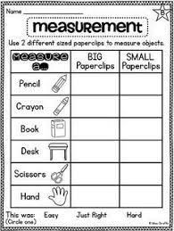 Nonstandard Measurement Worksheets And Activities That Are Differentiated And Fun First Grade Math Math Measurement Measurement Worksheets