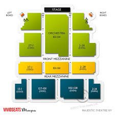 Majestic Theatre New York Seating Guide For Phantom Of The