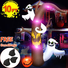 Check spelling or type a new query. 10 Ft Halloween Inflatable Lighted Ghost With Pumpkin Outdoor Halloween Inflatable Decorations Airblown Spooky Dead Tree Pumpkin Led Blow Up Decor Yard Garden Patio Party Sandbag Include Buy Online In United Arab