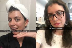 My kids asked if i had a diaper on my head! This Miracle Hair Towel Actually Cuts My Hair Drying Time In Half