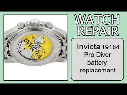 Invicta Mens 19184 Pro Diver Battery Replacement