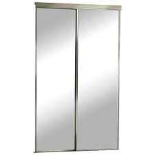 Le miroir est pratique et aide à éclairer la pièce tout en la faisant paraître plus grande. Porte Miroir Coulissante Classic Colonial Elegance 48 X 80 1 2 Champagne 04880pc11 Rona