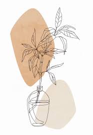 Modern Minimalist Line Drawing Plant Print Botanical Poster Minimalist Wall Art Abstract Art Print Bedroom Wall Art Printable Wall Art Abstract Line Art Line Art Drawings Art Prints