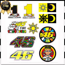 Unique motorcycle helmet stickers featuring millions of original designs created and sold by independent artists. Vr46 Motogp The Doctor Valentino Rossi Helmet Sticker Shopee Philippines