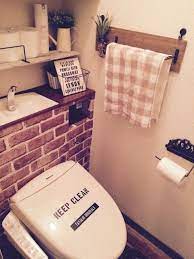 diy 賃貸トイレをタンクレス風に タオルハンガー トイレ トイレ リフォーム diy