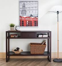 Furniture Of America Neviah Open Contemporary Modern Espresso Narrow Entryway Entrance Hall Entryway Table Espresso Entryway Table Modern Entrance Hall Tables