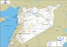 Syria location on the asia map. Syria Map Road Worldometer