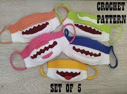 I was asked if i could design a family of shark finger puppets. You Can Crochet A Baby Shark Mask And The Entire Family Needs One