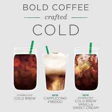 Iced caramel latte & vanilla cream. Starbucks Vanilla Sweet Cream Cold Brew Feast