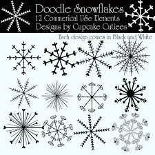 Snowflake Doodle Elements Cliparts Mygrafico Com Snowflakes Drawing Christmas Doodles Snowflakes