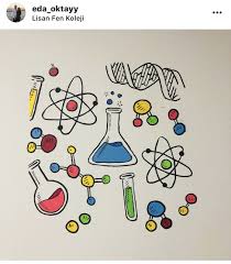 Fen Laboratuvar Duvar Resimi Sanat Atolyeleri Resim Desenler