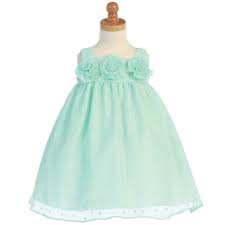 Lito Mint Girls 4t Green Dot Burnout Flower Bubble Easter Dress