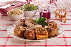 A traditional british roast dinner with yorkshire puddings. Christmas Dinner The Norwegian Way Norwegian Artsnorwegian Arts