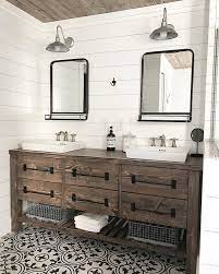 Rustic Farmhouse Double Bath Vanity