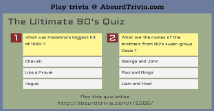 Buzzfeed staff, canada keep up with the latest daily buzz with the buzzfeed daily newsletter! The Ultimate 90 S Quiz