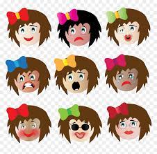 54+ gambar kartun hijab tanpa wajah, spesial! Female Emtional Faces Clip Arts Gambar Ekspresi Wajah Kartun Perempuan Hd Png Download Vhv