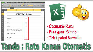 Maybe you would like to learn more about one of these? Wajib Coba Tanda Titik Dua Otomatis Rata Kanan Sejajar Di Ms Excel Youtube