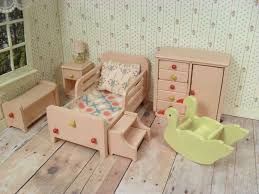 Strombecker Dollhouse Furniture Nursery Set From 1938 1 Scale Strombecker Dollhouse Furniture