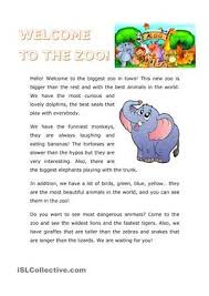 Welcome To The Zoo Phonics Reading Passages Adjectives Lesson Reading Lesson Plans