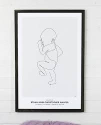 Unique One Line Drawing 2 Baby Art Line Art Drawings Baby Print Art