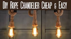 Maybe you would like to learn more about one of these? Diy Rope Chandelier Retro Rope Chandelier Making Cheap Easy How To Make Vintage Rope Chandelier Youtube