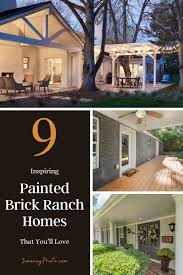 Farmhouse décor works well inside a ranch style house. 9 Inspiring Painted Brick Ranch Homes That You Ll Love Jimenezphoto