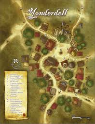 Yonderdell By Butterfrog On Deviantart Fantasy World Map Fantasy City Map Fantasy Map