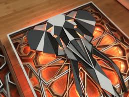 Multi Layer Laser Cut Art Zoo Media