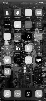 Ios 14 App Icons Trendy Black White Grey Minimalist Widgets With Quotes Social Media Logos Iphone Wallpaper App App Icon Homescreen Iphone