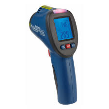 An infrared thermometer, sometimes called a laser thermometer, is an invaluable tool in a commercial kitchen, allowing you to quickly and accurately determine surface temperatures from a distance. Infrared Thermometer With Dew Point Mold Detector Tfa Dostmann