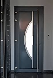 Porte D Entree En Pvc Gris Anthracite 7016 Menuiserie Pvc Menuiserie Cintrage