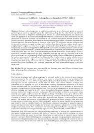 Exchange rates fluctuate constantly and this page allows you to not only check the latest exchange rates bangladesh taka today, but also the bangladesh taka exchange rate history in more detail. Pdf Goswami G G Sarker M 2011 Nominal And Real Effective Exchange Rates For Bangladesh 1973 07 2008 12 Journal Of Economics And Behavioral Studies June 2011 2 6 263 274