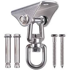 Seleware Innovative 1000 Lb Capacity Permanent Antirust Sus304 360 Rotate Swing Hangers Suspension Hooks With Bolt For Concrete Wooden Sets Playground Porch In Hanger Swing Indoor Hammock Chair