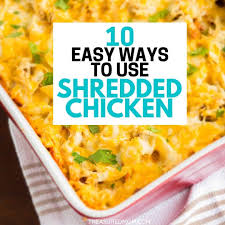 And, you can shred the chicken as roughly or as finely as you like, in pieces large or small, depending on the texture you are looking for and how you're using it. Pin On Chicken Recipe Love