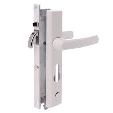 A physical key is used to unlock the lock. Austral Lockset Ultimate Wht Replaces Hd8 Austral Ultimate Screen Door Locks Lsc Security Supplies