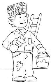 Resultado De Imagen Para Imagenes Infantiles De Oficios Y Profesiones Para Colorear Family Coloring Pages Art Drawings For Kids Cute Coloring Pages