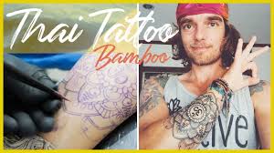 The images you (and tattoo shops) find online are purposely created wrong! Getting A Thai Bamboo Tattoo In Koh Phi Phi 5 Tips For Tattoos In Thailand Youtube