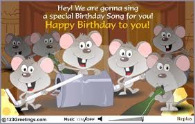 We also have special themes such as zodiac signs birthday ecards, kid's birthday ecards and belated birthday wishes. A Special Birthday Song Animated Birthday Cards Musical Birthday Cards Singing Birthday Cards