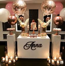18th Birthday Party Decorations At Home Google Image Result For Https Www Sonaeuk Com 1556 7460 Bday Decor Wedding Decorations In 2019 Swee In 2020 Rose Gold Party Gold Birthday Party Birthday Party Tables