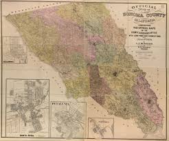 Official Map Of Sonoma County California Compiled From The Official Maps In The County Assessor S Office With Additions And Corrections Sonoma County California California Map Wall Maps