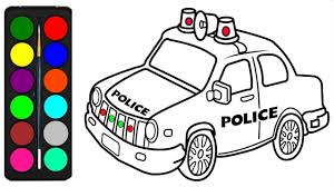 Dessins et coloriages à imprimer. Coloriage Voiture De Police 30 Images Pour Une Impression Gratuite