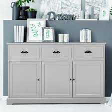 We also love that you can turn this sideboard into a chic kitchen buffet or a tv stand for your. Generic 3 Drawers Sideboard Buffet Cabinet Console Table Kitchen Storage Cupboard Gray