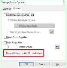How To Repeat Crystal Report Header On Each Page Stack Overflow
