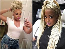 Image Result For Black Girls With Blonde Braids Box Braids Hairstyles For Black Women Box Braids Hairstyles Hair Styles