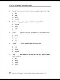 Suara burung merbuk _____ sangat merdu. Latihan Kata Ganti Nama 3qs Excellent Tuition Centre Miri Facebook